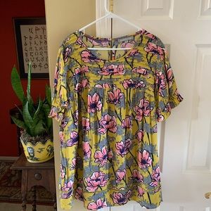 Anthropologie Floral Top